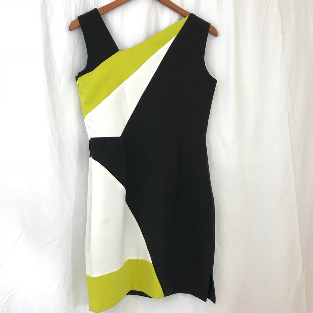 MILLY Cady Color-block Sleeveless Sheath Dress - Picture 7 of 7